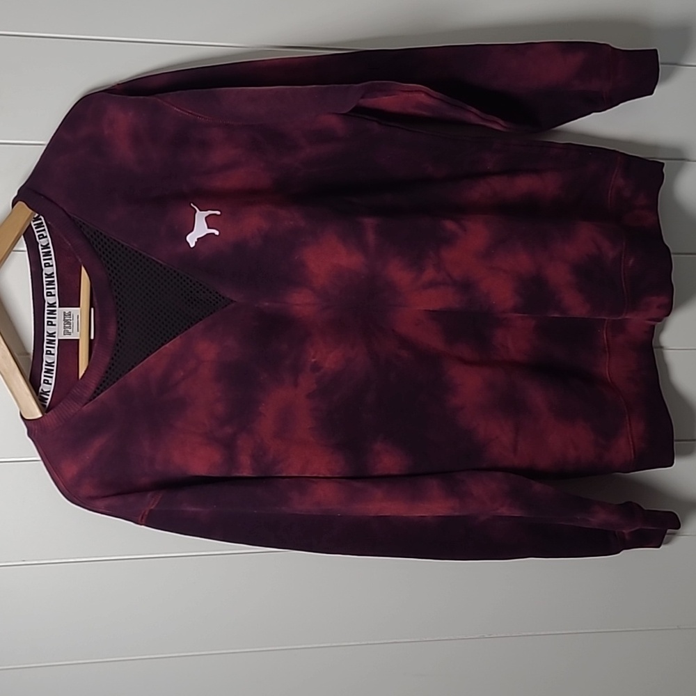 PINK Victoria's Secret Sweatshirt Size Small Y2k Oversized Crewneck Purple